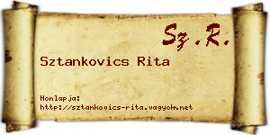 Sztankovics Rita névjegykártya